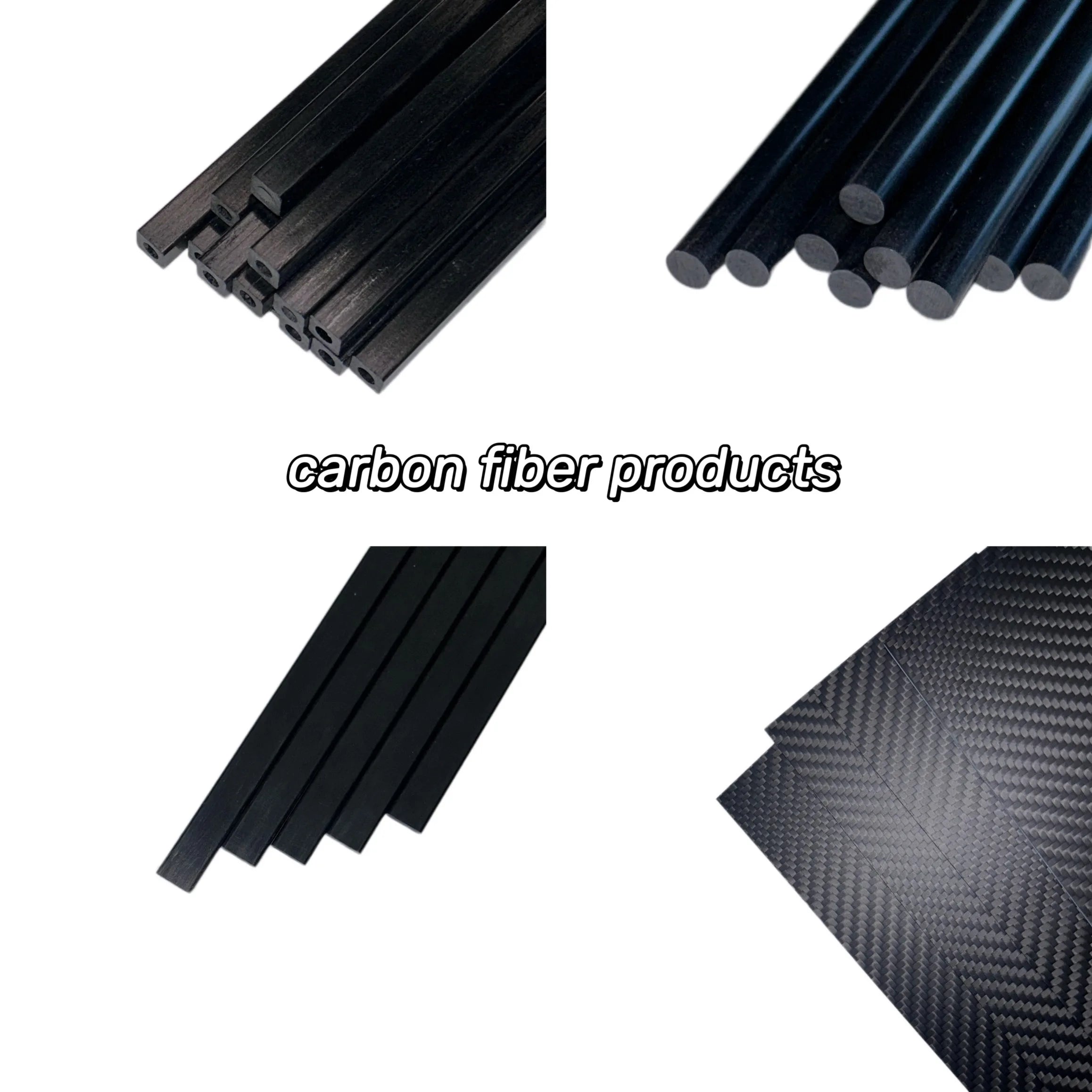 1 pc Lengh 500mm Twill Glossy 3K Carbon Fiber Tube OD12~48mm Roll Wrapped Pipe /Pole