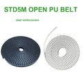 Polyurethane PU STD5M Tooth Transmission Conveyor STS S5M Timing Belt Open Ended With Steel Cord For CNC Machine Motor