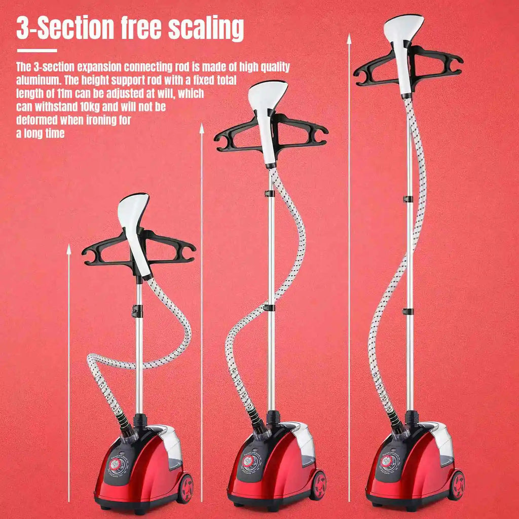 11 Gear Adjustable Garment Steamer 1.8L Hanging Vertical Steam Iron 1800W Home Handheld Garment Steamer Machine for clothes
