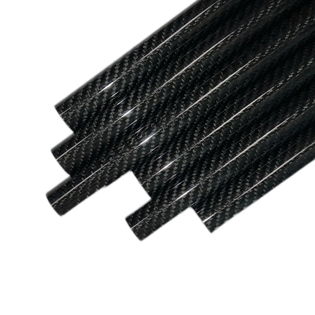 1 pc Lengh 500mm Twill Glossy 3K Carbon Fiber Tube OD12~48mm Roll Wrapped Pipe /Pole