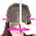 5x5 Silk Top Human Hair Wigs With Bangs Straight Hair Bob Wig 8-18" Natural Black Color Short 13x6 Lace Frontal Human Hair Wigs