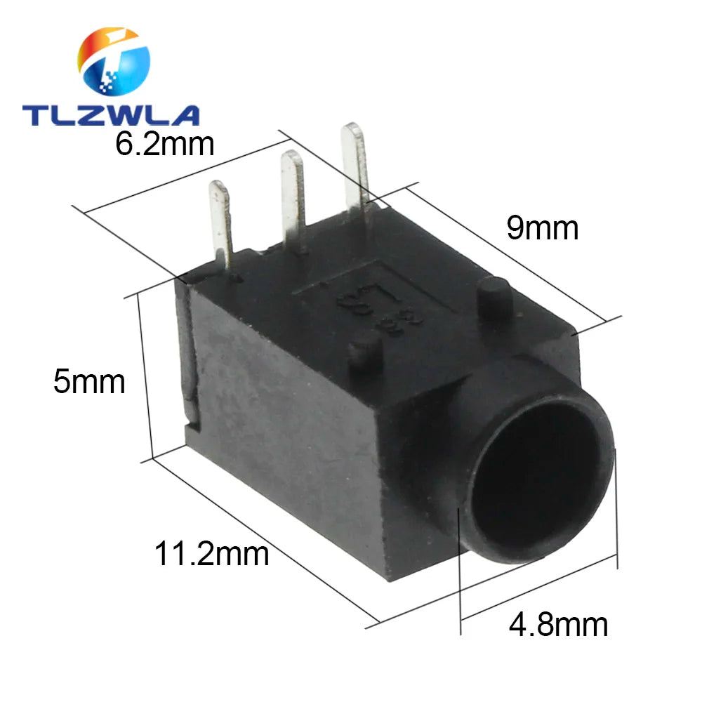 10PCS DC Power Outlet DC003 DC003A 3 feet 5V 2A DC-003A 3.5*1.3mm