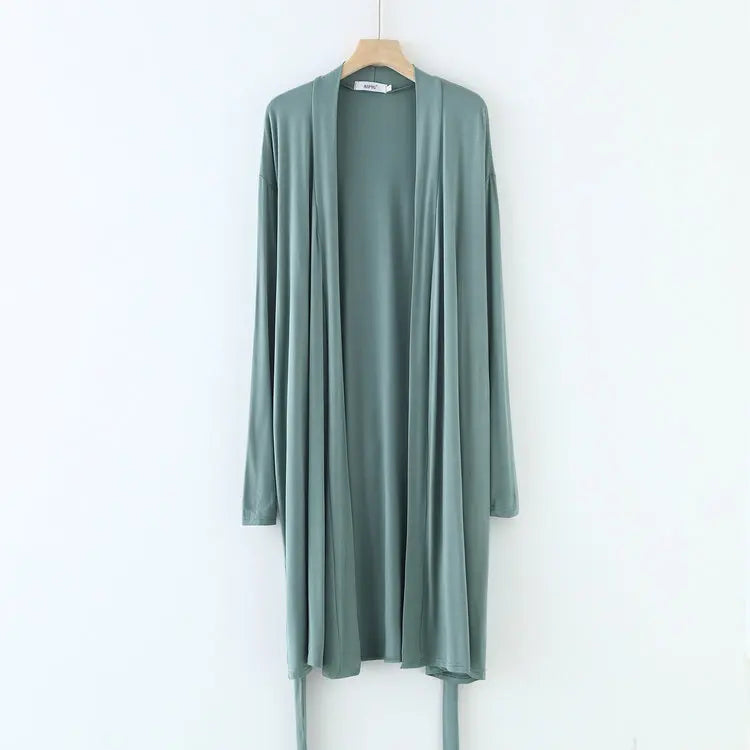Ropa Mujer New Long Sleeve Modal Sleepwear Women Autumn Winter Bathrobe Loose Large Size Home Wear Clothes Ladie's Robe XXL