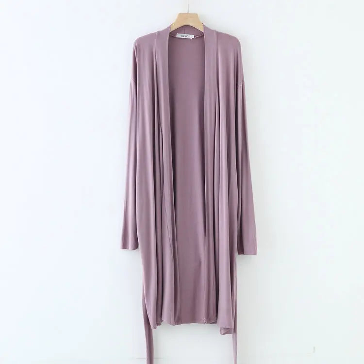 Ropa Mujer New Long Sleeve Modal Sleepwear Women Autumn Winter Bathrobe Loose Large Size Home Wear Clothes Ladie's Robe XXL