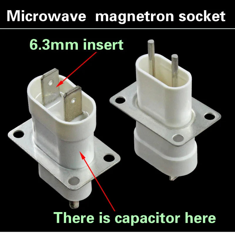 Microwave Magnetron Socket Connector - Filament Sockets Pins for Magnetron Tube