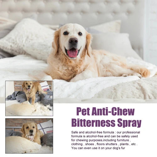 Yegbong Anti-Chewing Bitter Spray For Pets  Prevent Dogs Tearing Apart Homes Scratching And Biting Long-Lasting Indoor