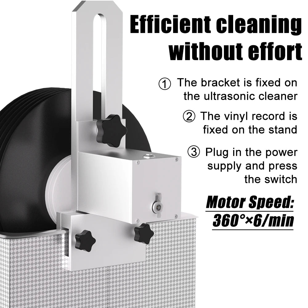 Ultrasonic Vinyl Record Cleaner Machine Cleaning 7-12 Inch 8 Records 220 v 6L Ultrasonic Cleaner Vinyl Record Ultrasound Washer
