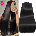 XVE 100% Straight Human Hair Bundles 1/3 Pcs Weave Bundles Human Hair Extensions Brazilian Virgin Natural Color Human Hair