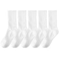 20Pairs Pure Cotton Men's High Socks Classic Black White Breathable Sweat-Absorbent Warm Elastic Sports Socks
