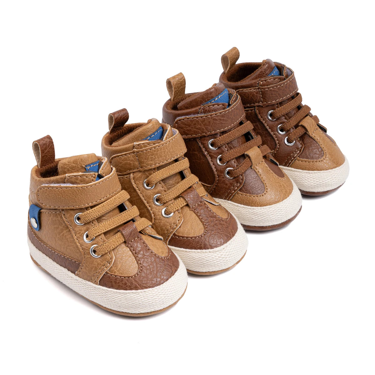 Autumn Winter Baby Boys Shoes High Tops Striped Casual Sneakers Fashion Versatile First Walkers Toddler Cotton Anti-slip Sole