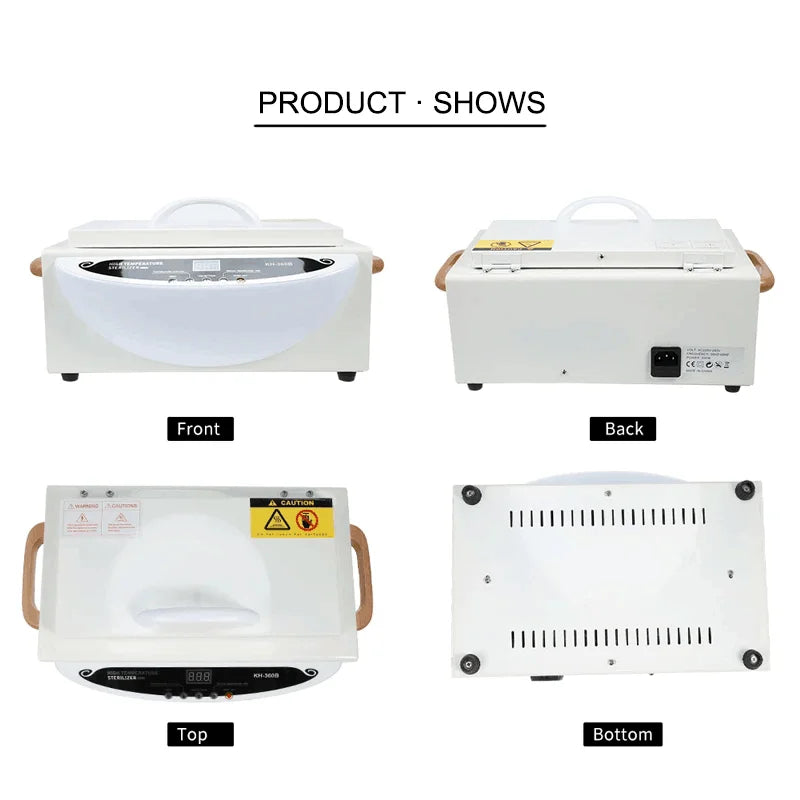 Nail Sterilizer Sanitizing Box High Temperature With LCD Screen Tweezers Scissors Manicure Nail Disinfection For Manicure Beauty
