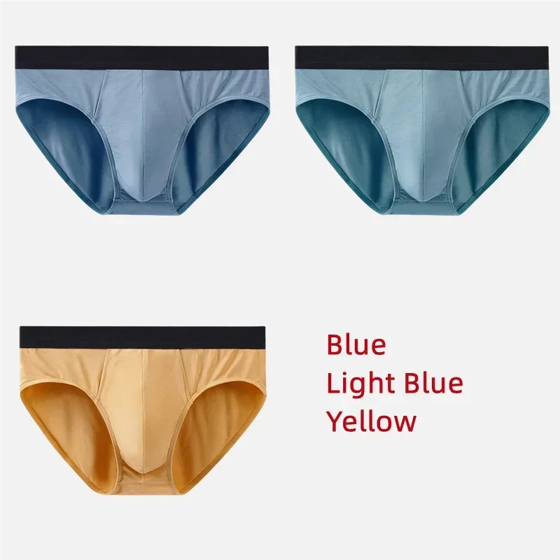 3Pcs Men Underwear 60S Modal Briefs High Elastic Panties Underpants L-XXXL 7A Level Antibacterial Sexy Soft Breathable Shorts