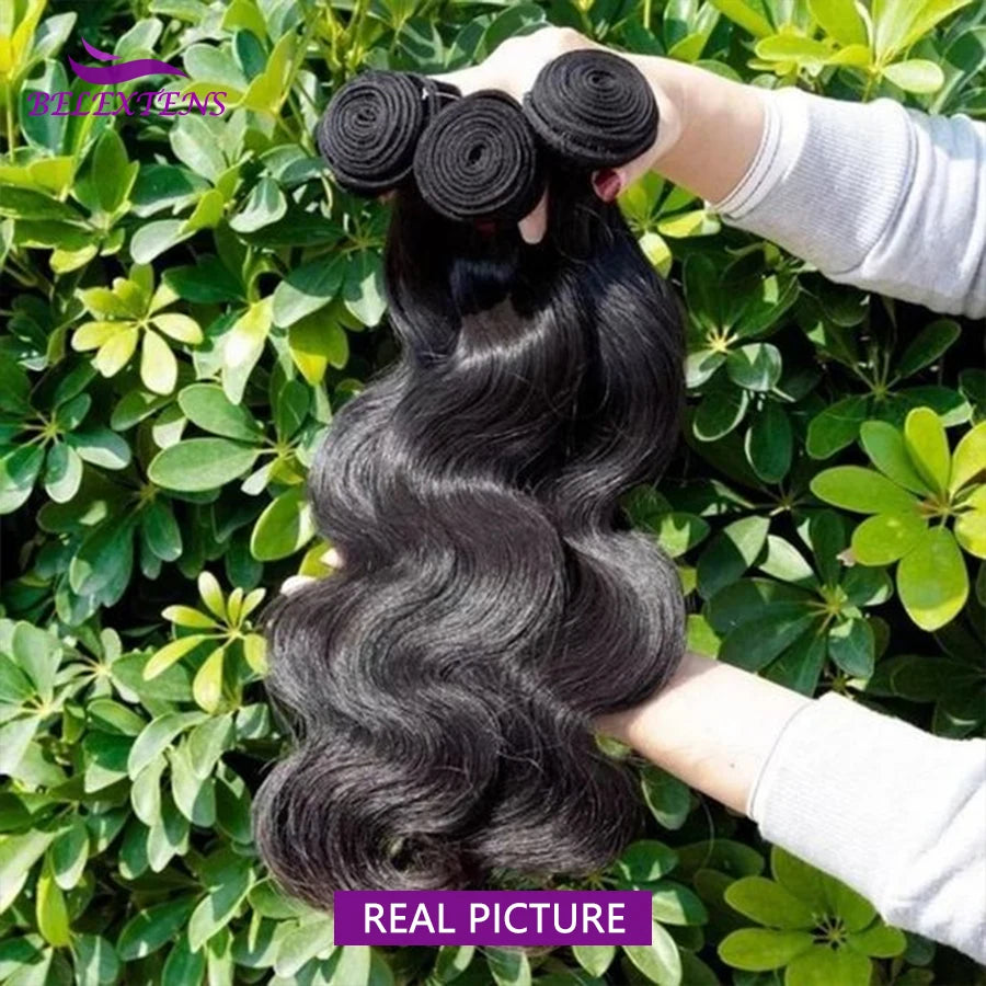 12A Body Wave Bundles Human Hair Bundles 100% Human Hair Weaves 12-32 inch Body Wave Hair Extensions Brazilian Raw Hair Bundles