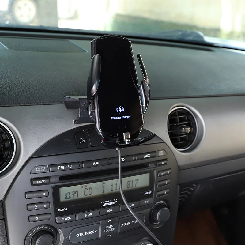 For Mazda MX-5 NC 2009-2015 Carbon Steel Black Car Central Control Mobile Phone Bracket GPS Navigation Bracket Car Accessories