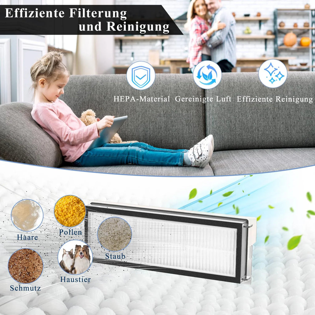 HEPA Filter for Roborock Qrevo S/Qrevo Curve/Qrevo Pro/Qrevo Plus/Qrevo MaxV/Qrevo Edge Robot Vacuum Cleaner Replacement Filter