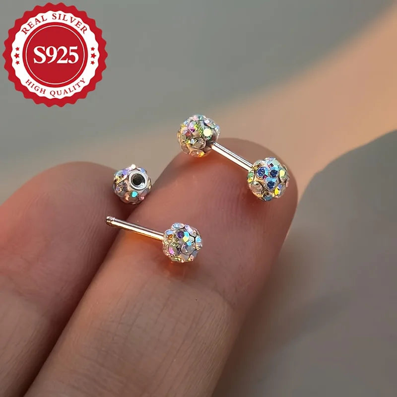 S925 Silver Stud Earrings for Women, Penguin Shape, Party Accessories