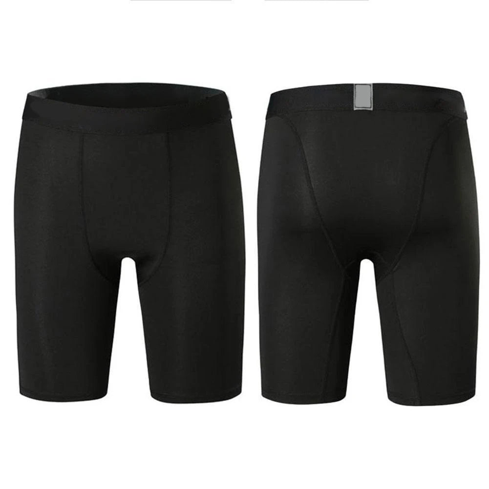 Men's Leggings Compression Pants Sports Leggings Basketball Quarter Shorts Quick Drying Running Training Stretch Fitness Pants