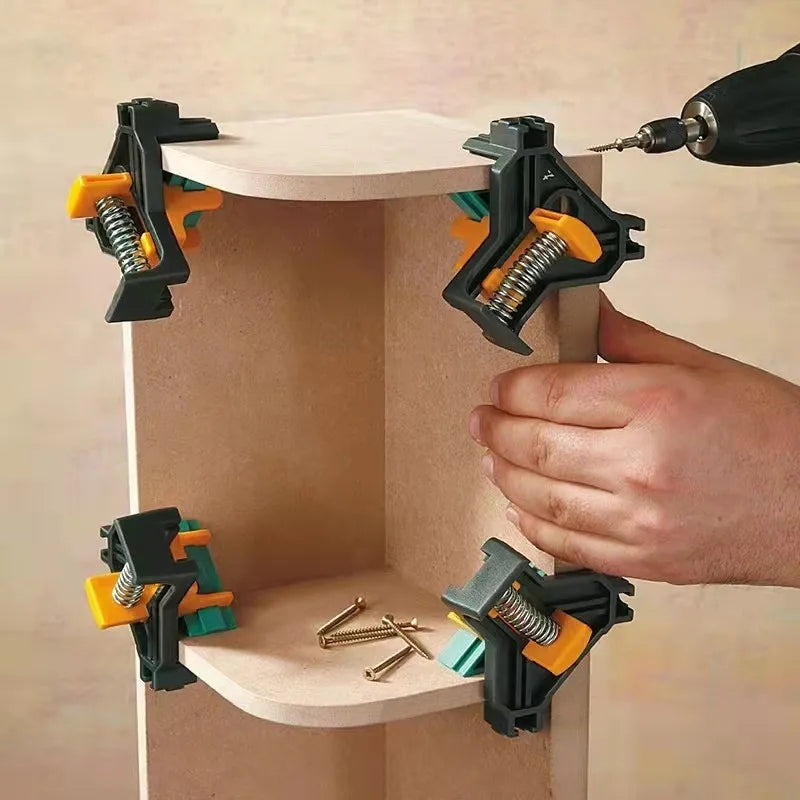 1-4Pcs Woodworking 90 Degree Corner Clamp Angle Clamps for Picture Frame Woodworking Frame Holder Corner Woodworking Hand Tool