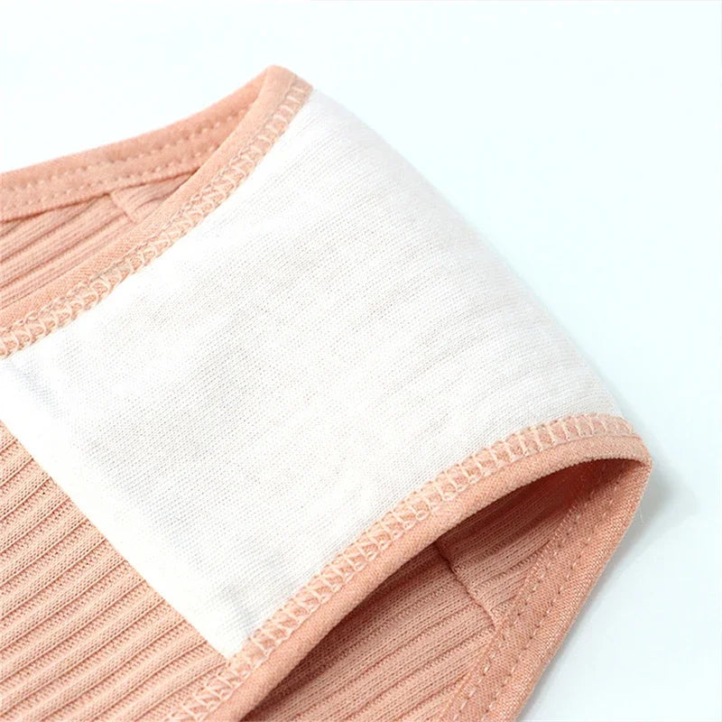 10Pcs/Set Solid Ribbed Seamless Sexy Panties Pure Cotton Breathable Underwear Low Waist Hip-covered Briefs Lingerie Wholesale