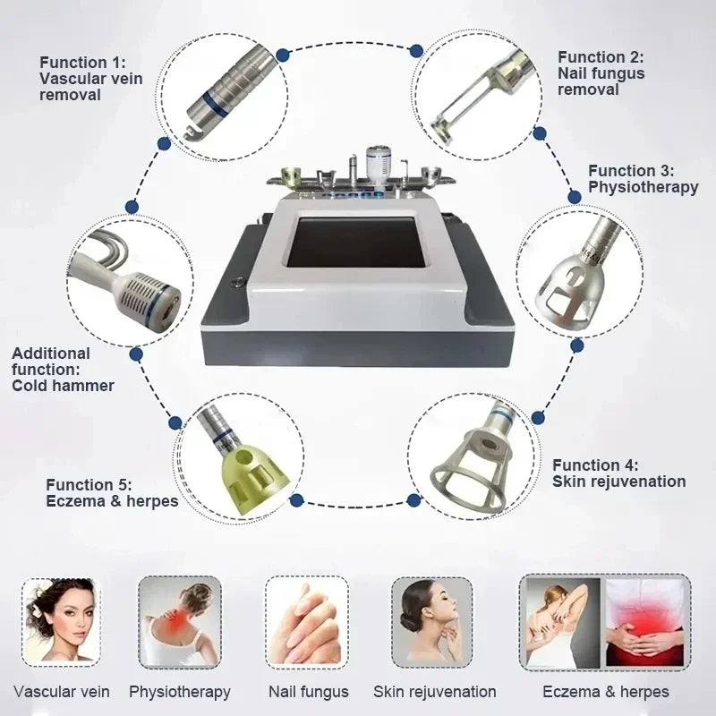 Laser Beauty Instrument Diode Vein Remover for Onychomycosis Best 60W 980nm Vein Remover for Spider Veins