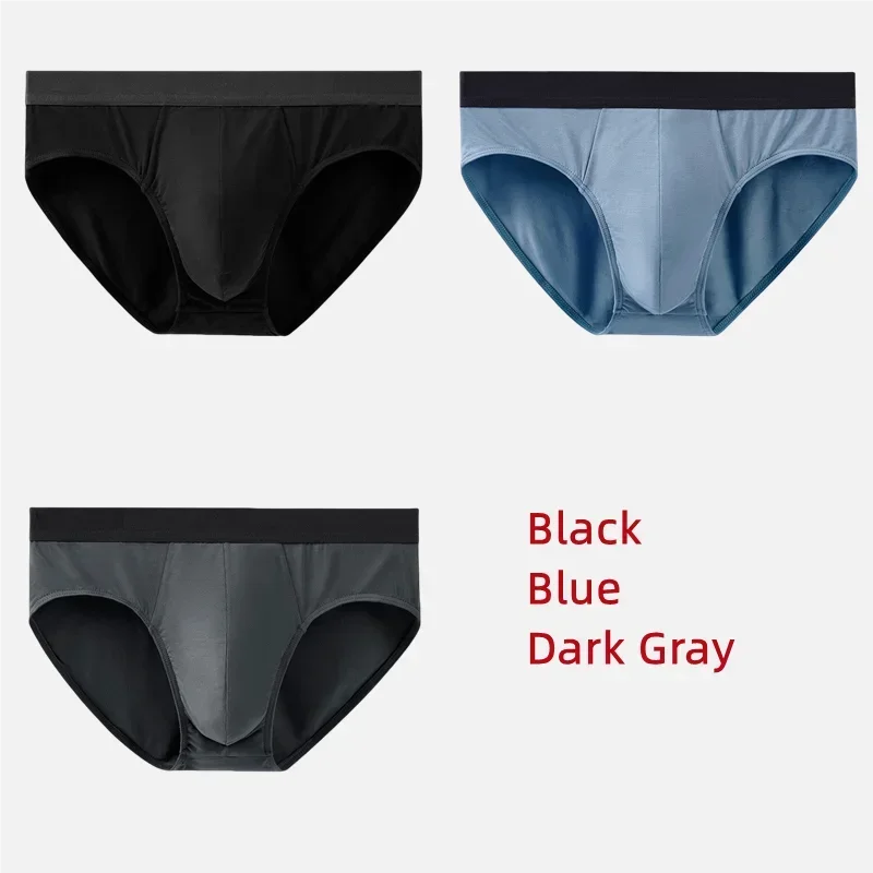 3Pcs Men Underwear 60S Modal Briefs High Elastic Panties Underpants L-XXXL 7A Level Antibacterial Sexy Soft Breathable Shorts