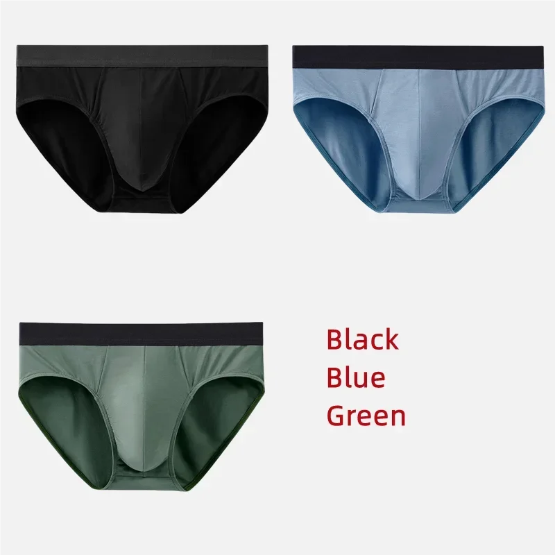3Pcs Men Underwear 60S Modal Briefs High Elastic Panties Underpants L-XXXL 7A Level Antibacterial Sexy Soft Breathable Shorts