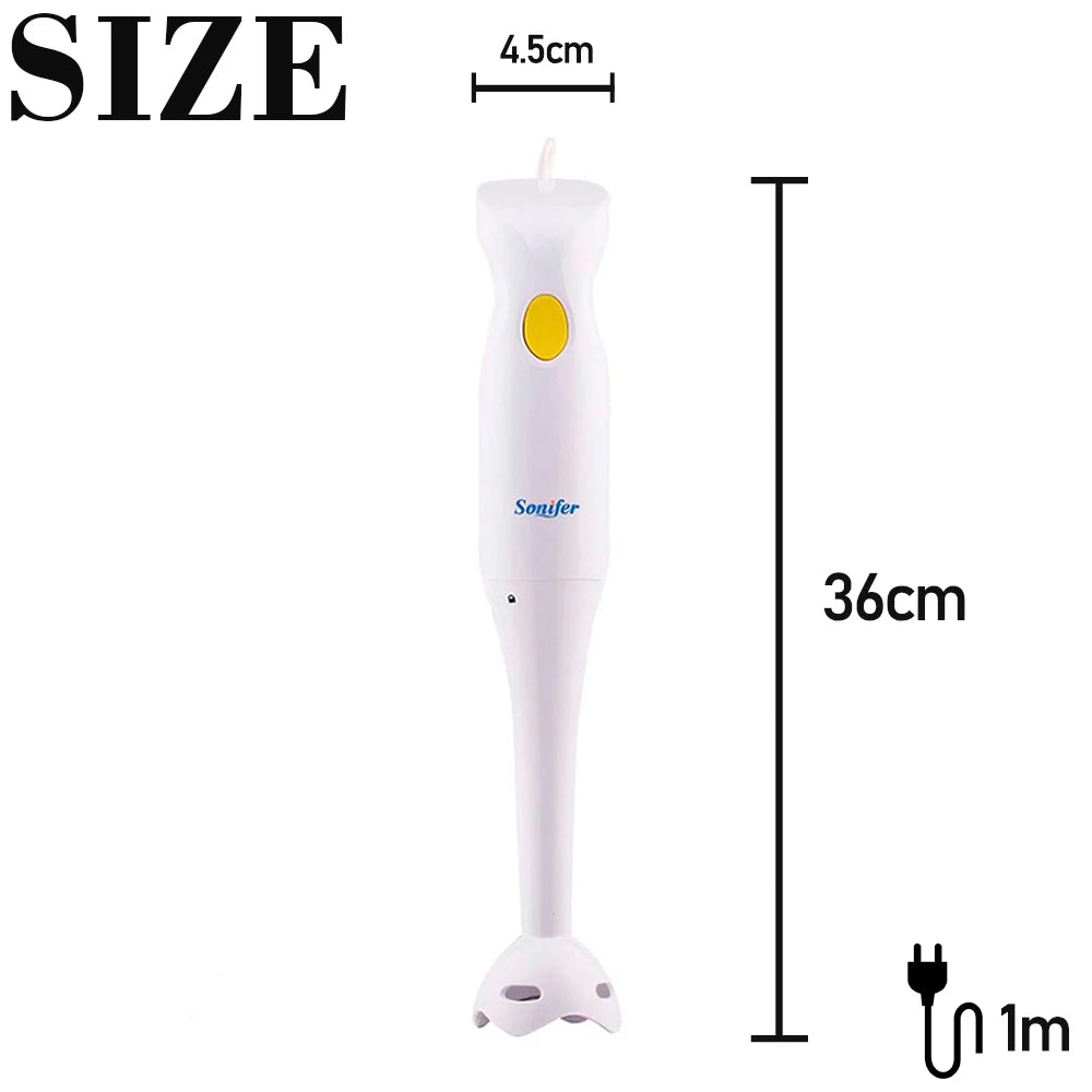 Immersion Hand Stick Blender Mixer with Chopper Smoothie Cup Ice Blades Kitchen Juicer Vegetable Fruit Food Processor Sonifer