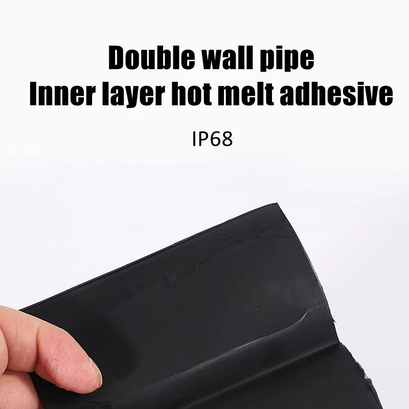 1Meter 4:1 Heat Shrink Tube With Glue Thermoretractile Heat Shrinkable Tubing Dual Wall Heat Shrink Tubing 6 8 12 16 24 40 52 72