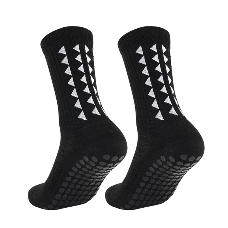 6Pairs Men Women Football Grip Socks Towel Bottom Sport Socks Rugby Soccer Cycling Running Exercise Athletic Socks