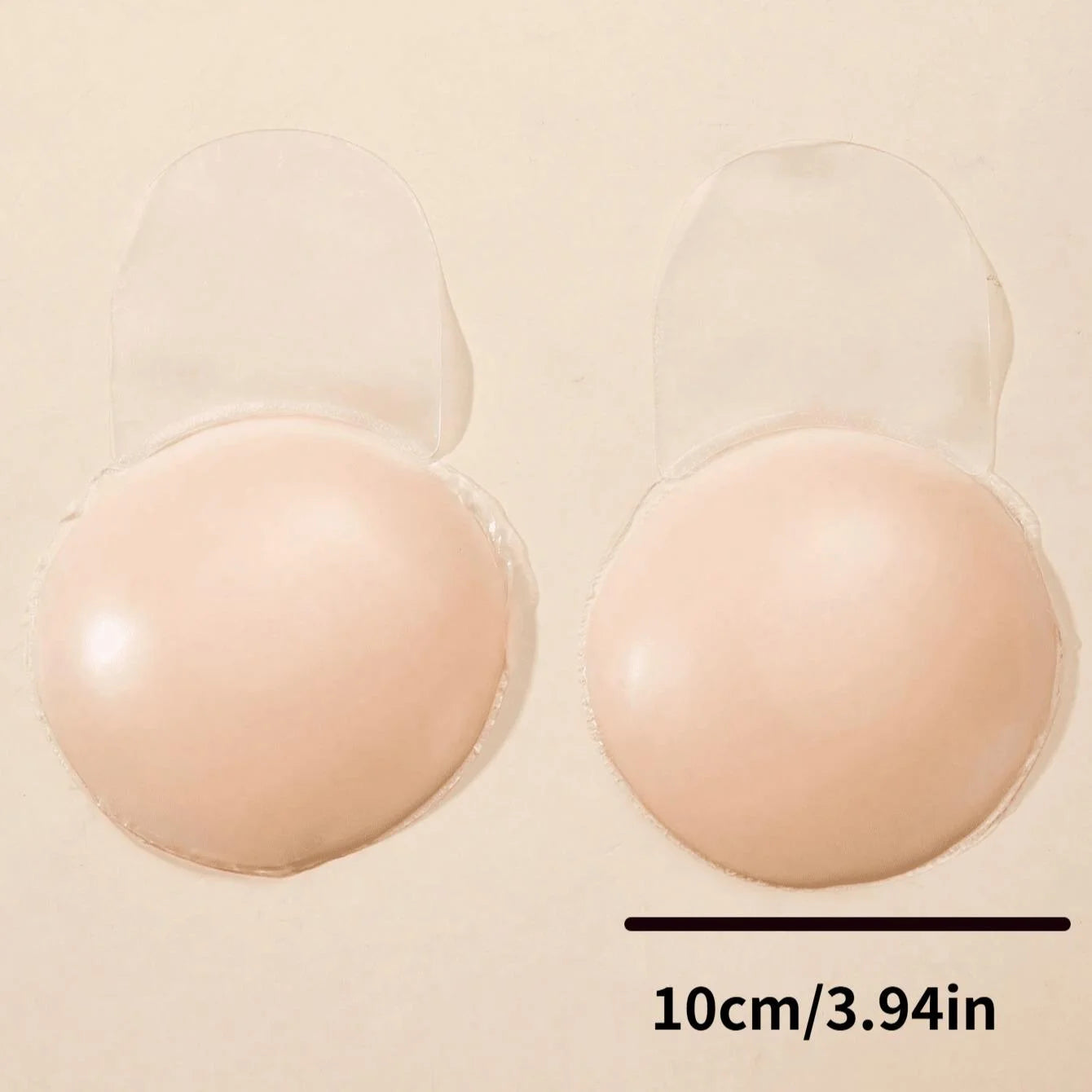 2 pieces/set of round women's silicone breast patches, ultra-thin anti protrusion solid adhesive breast patches
