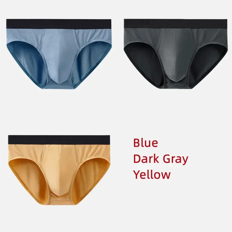 3Pcs Men Underwear 60S Modal Briefs High Elastic Panties Underpants L-XXXL 7A Level Antibacterial Sexy Soft Breathable Shorts