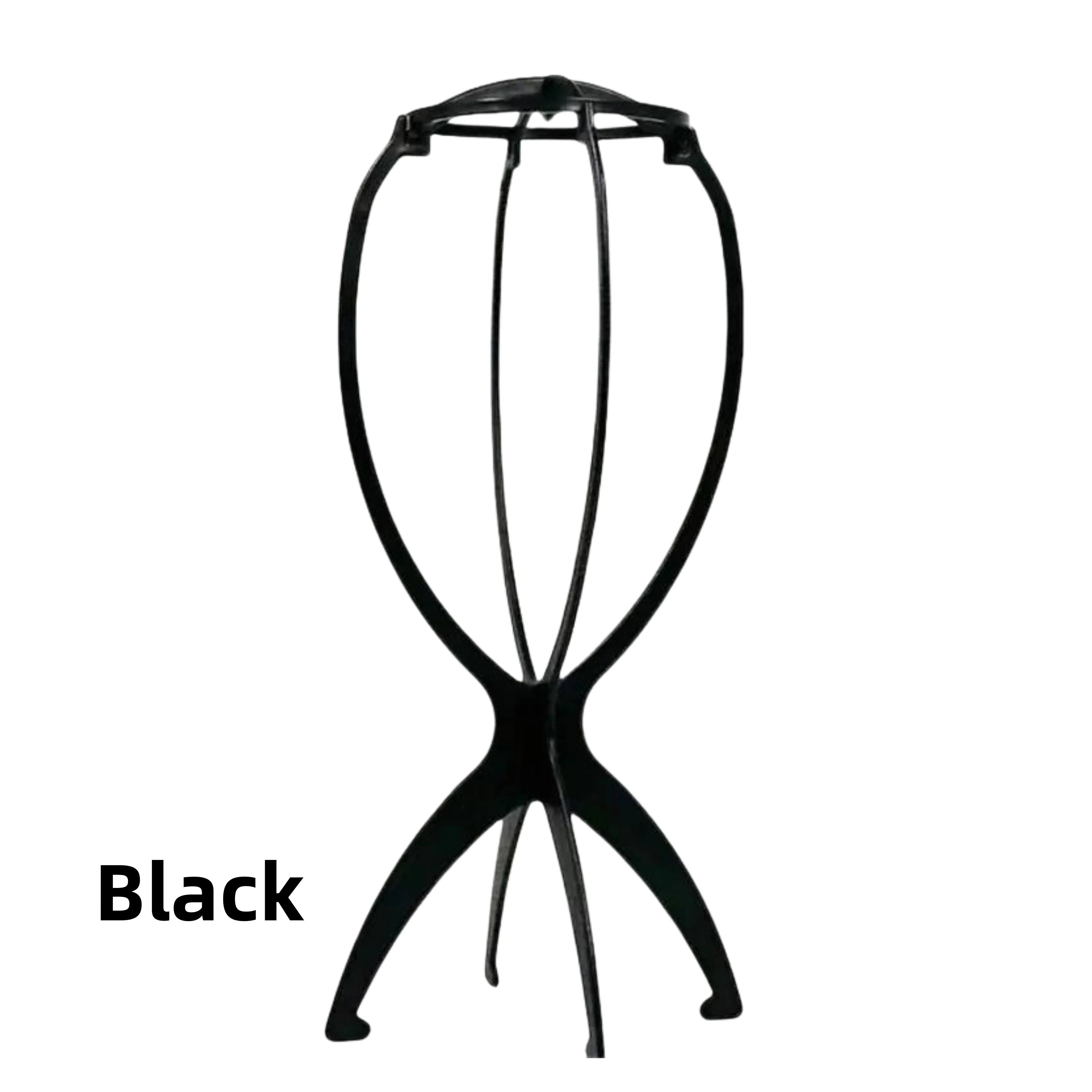 3pcs Stable Wig Stand Collapsible Hairpiece Holder For All Wigs and Hats Display Styling Tool for Haircut Training and Home Use