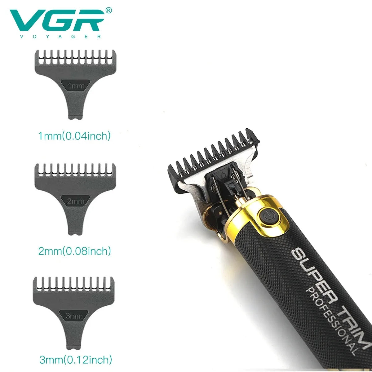 VGR Face Shaver Professional Beard Trimmer Rechargeable Metal Razor Mini Electric Beard Trimmer Portable Beard Trimmer Men V-082