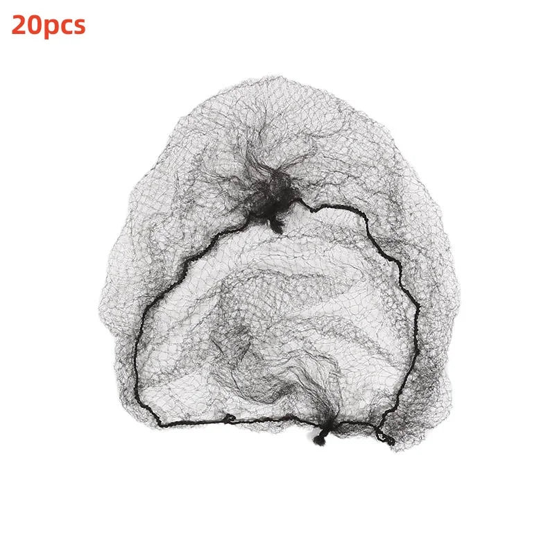 10/20/30/50Pcs Durable Nylon Hair Net For Bun Hair Hair style Tool Black Brown Hair Net For Wigs Mesh Hair Styling Hairnets