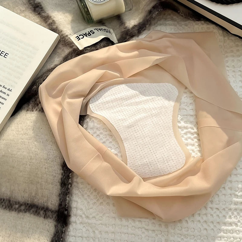 Summer Ice Silk Seamless Underwear Ladies Summer Ultra-thin Sense Quick-drying Pants 3D Peach Hip Fitness Briefs Panties