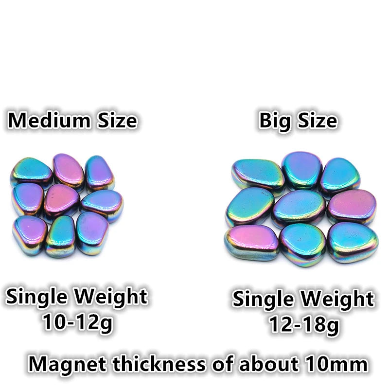 Polished Black Colorful Lodestone Magnet Multi-functional Magnetic Block Relieve Stress Therapy Interaction Game Fridge Magnets