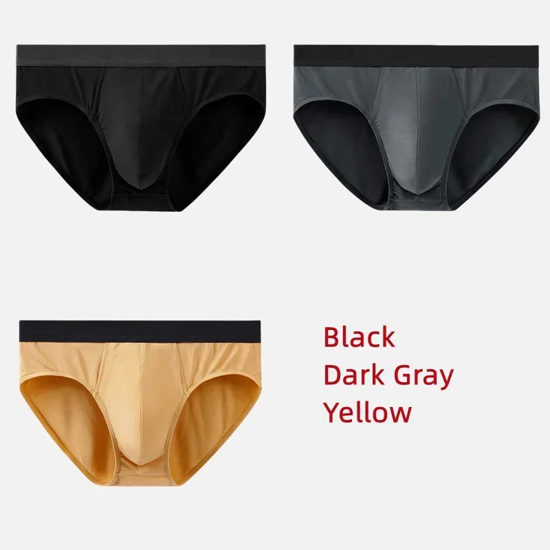 3Pcs Men Underwear 60S Modal Briefs High Elastic Panties Underpants L-XXXL 7A Level Antibacterial Sexy Soft Breathable Shorts