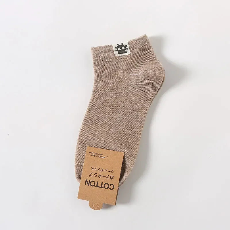 1 Pair Mens Socks Breathable Short Boat Socks Lot Low Cut Short Socks Solid Color Black White Grey Casual Ankle Soft Women Sock