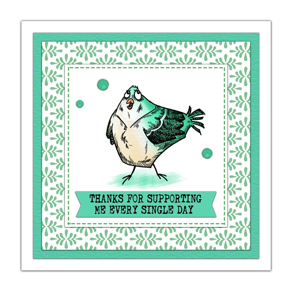 Cute Mouse Pig Time Funny Birds Clear Stamps And Cutting Dies Set for Scrapbooking Paper Cards Making Cartoon Animal Stamps 2024