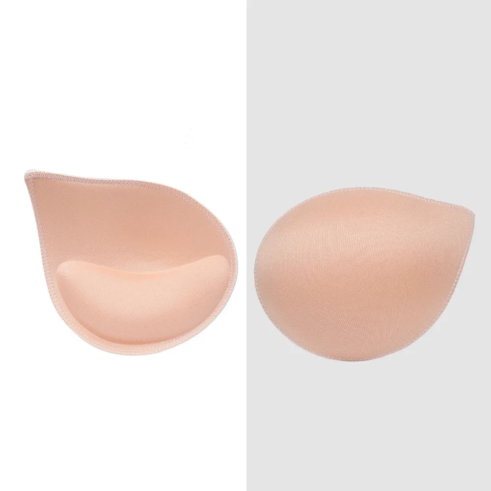 2/4Pcs Push Up Bra Pads Inserts Women Underwear Small Breast Lift Breathable Sponge Padded Bra Pad Lining Swimsuit Bra Insert
