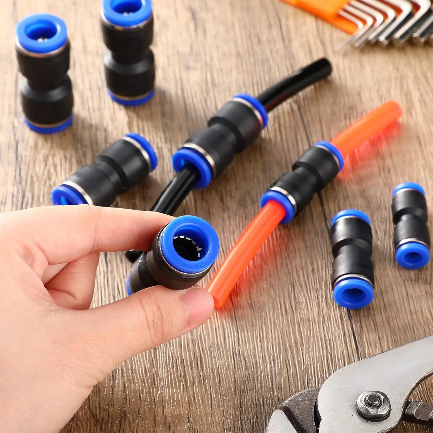 5/50pcs Pneumatic Fittings Plastic Connector 4mm 6mm 8mm 10mm 12mm for Air Line Water Hose Tube Push-in Straight Quick Connector