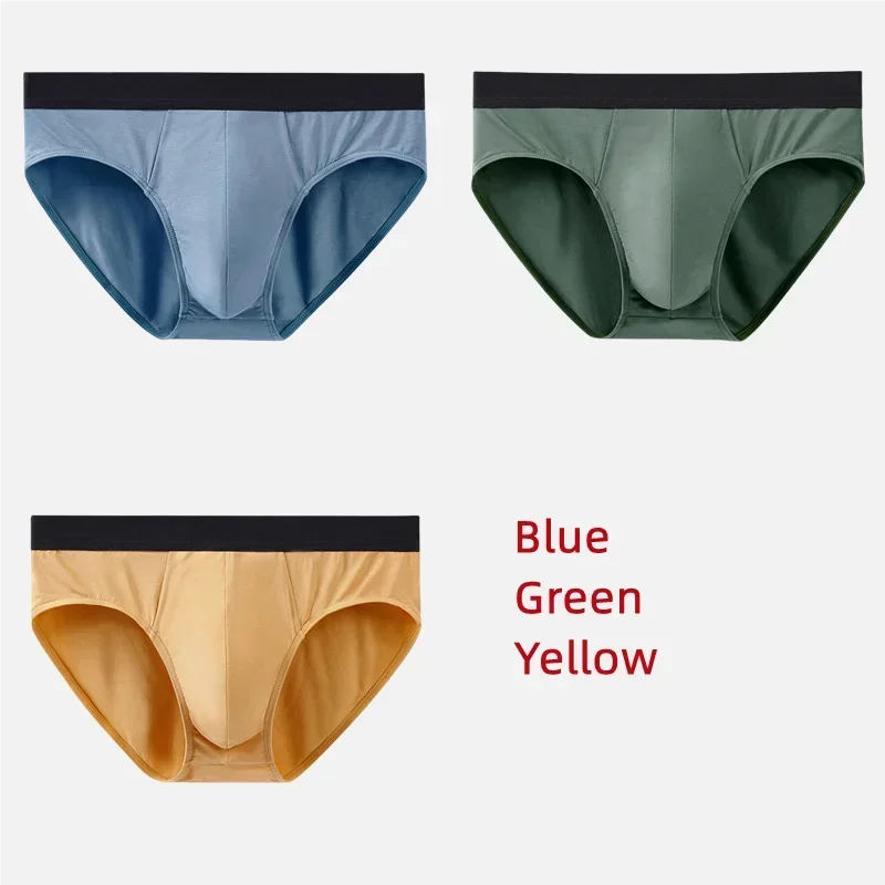3Pcs Men Underwear 60S Modal Briefs High Elastic Panties Underpants L-XXXL 7A Level Antibacterial Sexy Soft Breathable Shorts