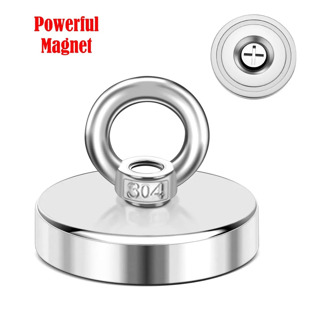 Powerful Magnet Neodymium Magnets Fishing Heavy Duty Imanes Magnet with Countersunk Hole Eyebolt for Salvage Magnetic Fishing