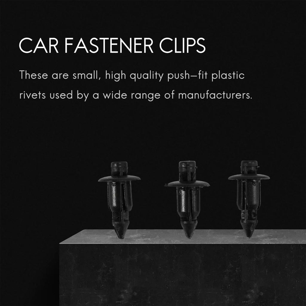 50x Plastic Rivet Bike Fairing Trim Panel Fastener Clips 6mm for Honda Yamaha Black