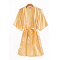 Getting Ready Satin Custom Robes with Flowers Personalized Bridesmaid Robes Bridal Robe Bridal Robes Bridesmaid Wedding Robes