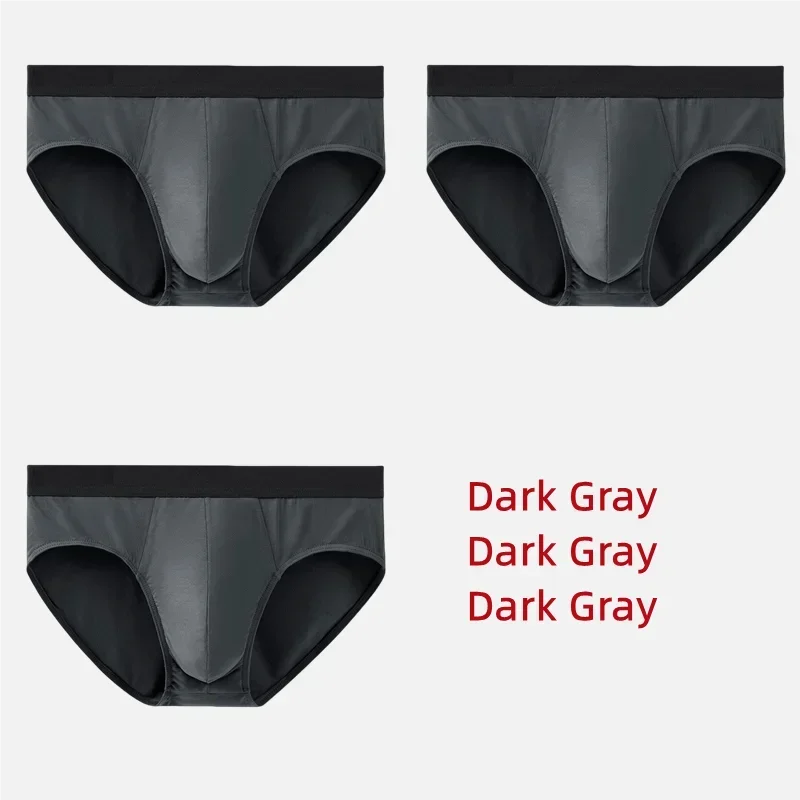 3Pcs Men Underwear 60S Modal Briefs High Elastic Panties Underpants L-XXXL 7A Level Antibacterial Sexy Soft Breathable Shorts