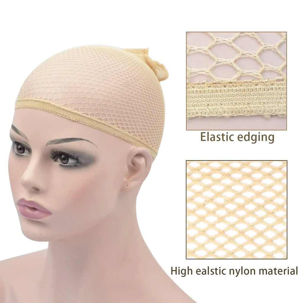 Mesh Wig Cap Nylon Hair Net New Stretchable Elastic Hairnets Fashion Mesh Weaving Wig Caps for Women Making Wig