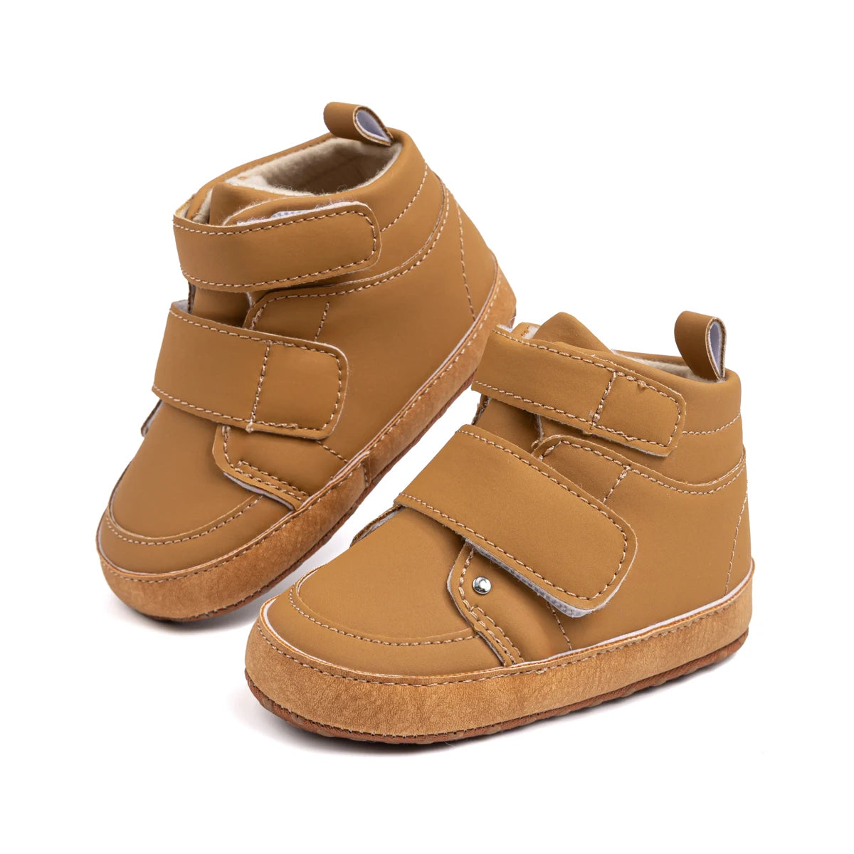 Autumn Winter Baby Boys Shoes High Tops Striped Casual Sneakers Fashion Versatile First Walkers Toddler Cotton Anti-slip Sole