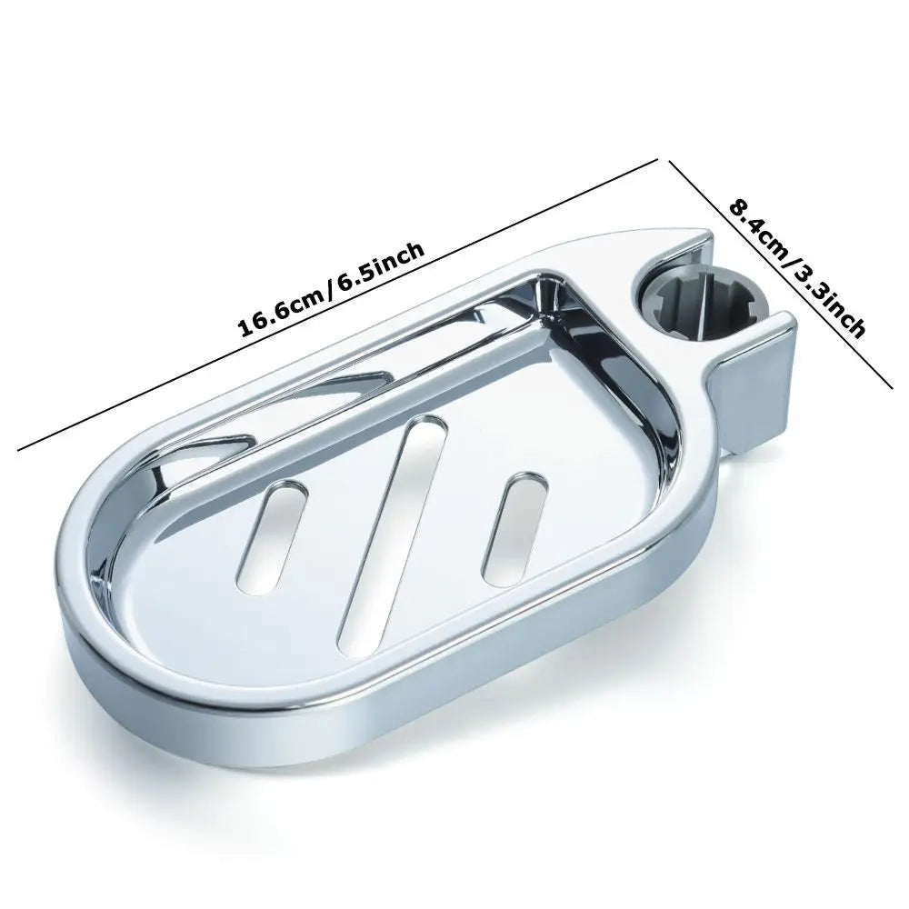 Adjustable Rail Slide Soap Dishes Bathroom Bathtub Shower ABS Plastics Soap Holder For 22/24/25 mm Hole Diameter Home Gadget