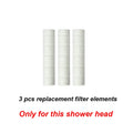 New High Pressure Shower Head with Stop Button 3 Modes Adjustable Water Saving Nozzle Rainfall Showerhead Bathroom Accessories